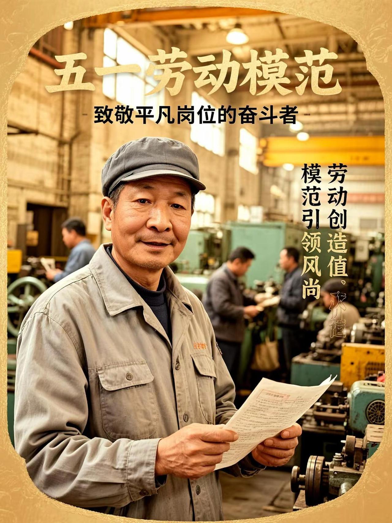 AI劳模复古写真