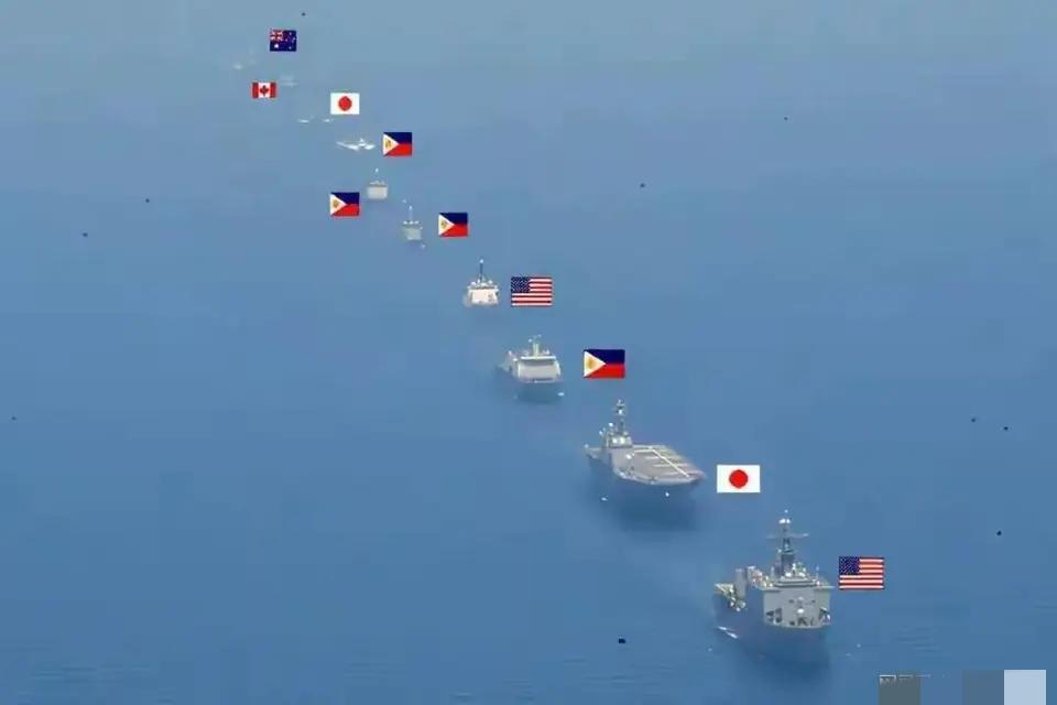 不战而退！美日菲“肩并肩”南海军演仓皇提前结束。本想撑到5月8日走个过场，但在强
