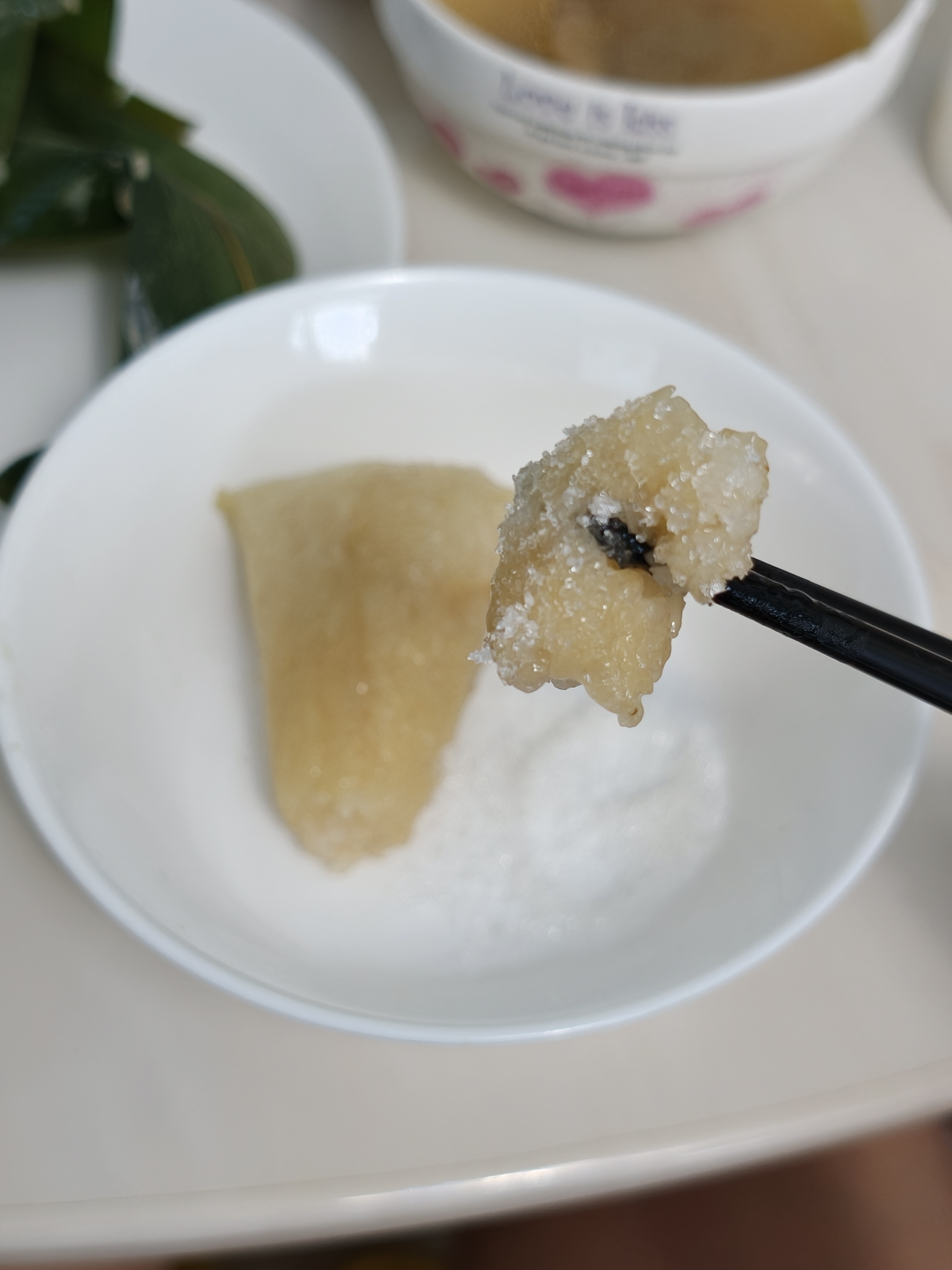 其实我是碱水粽蘸白糖教😋 
