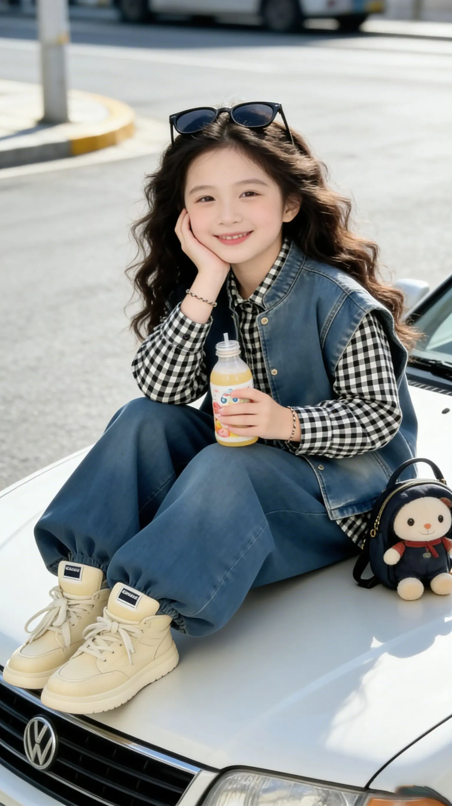 自带春日元气的穿搭。