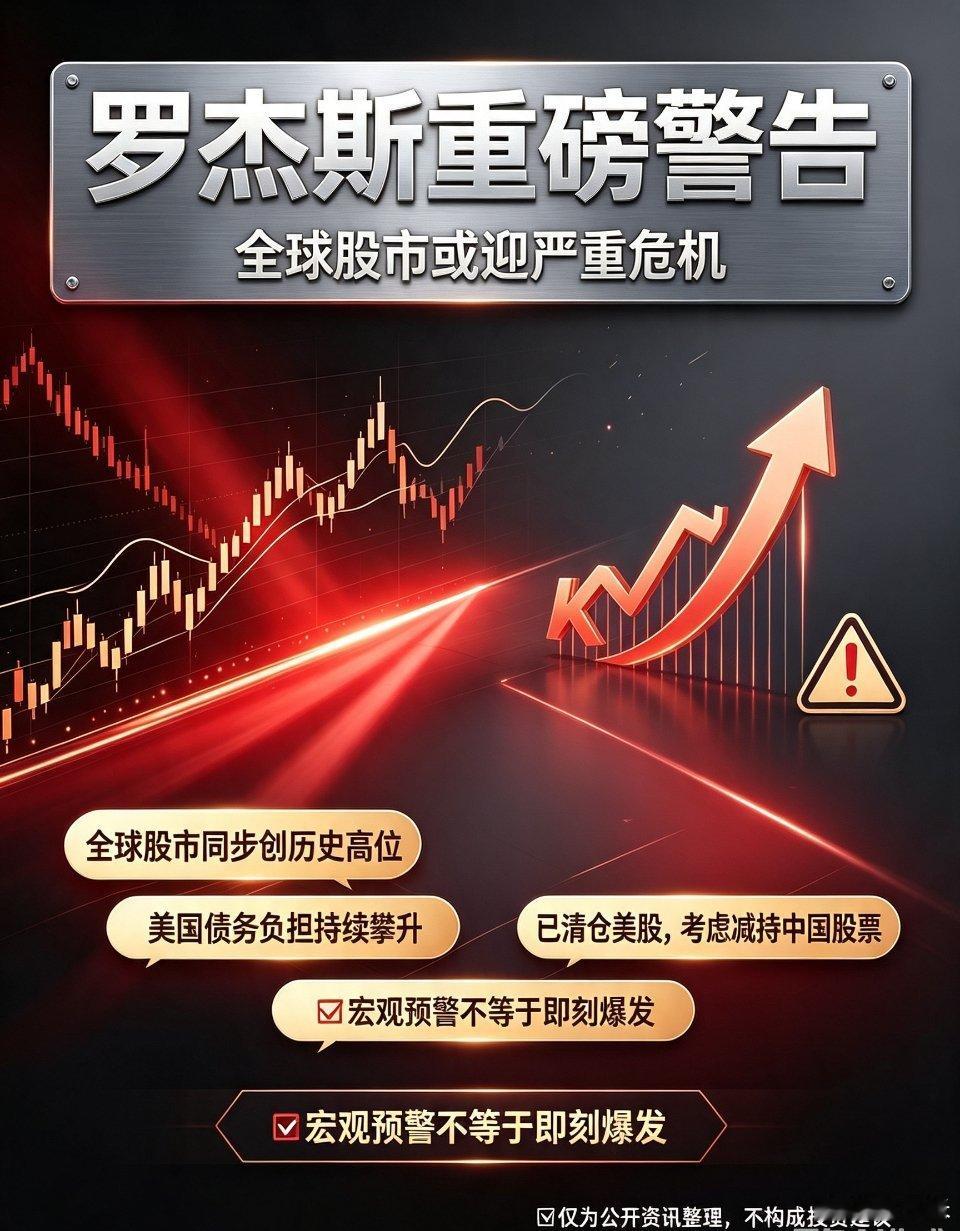 重磅！“商品大王”罗杰斯发出警示：全球股市或将迎来极其严重的危机 。8月17日，