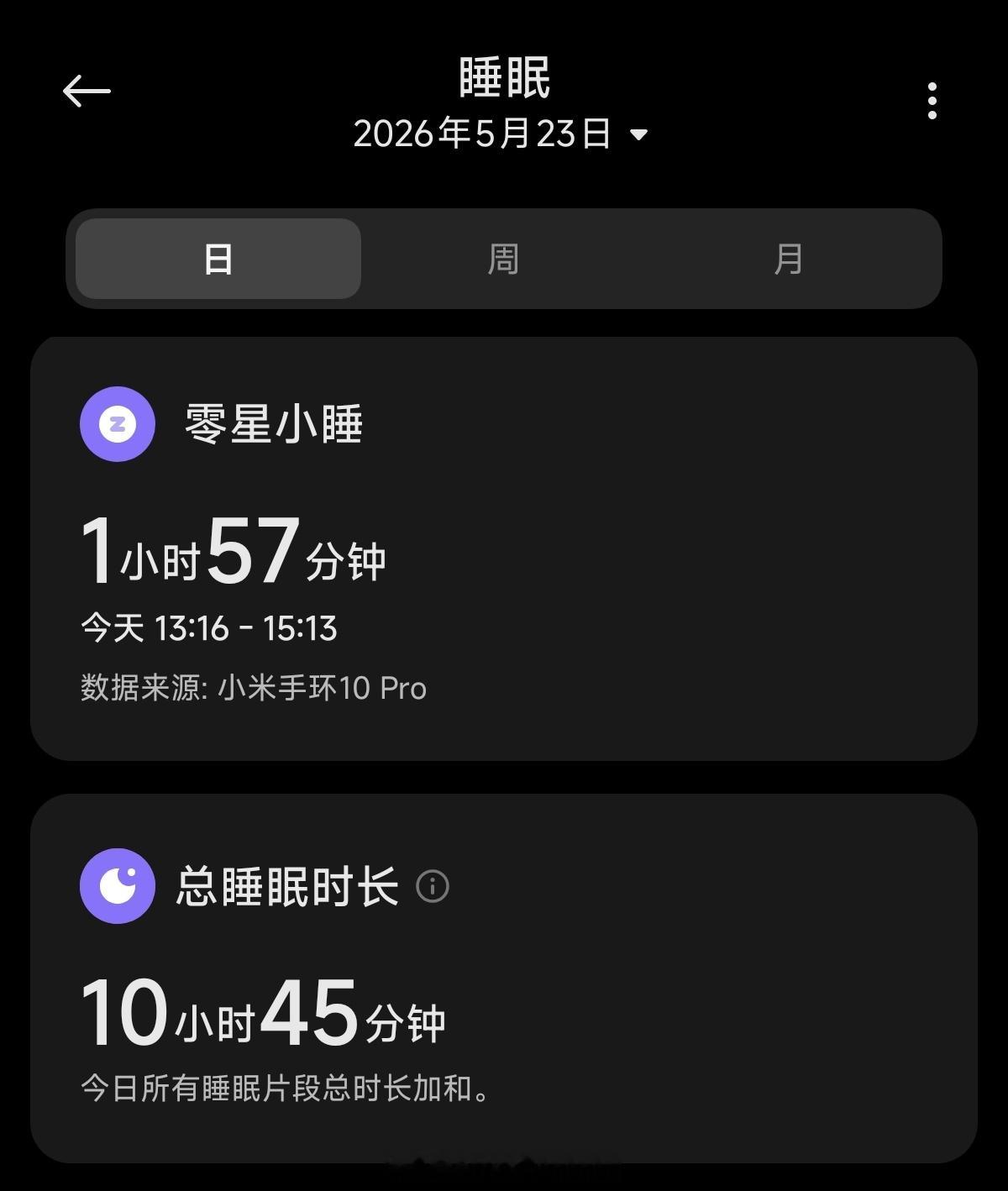 睡醒了……