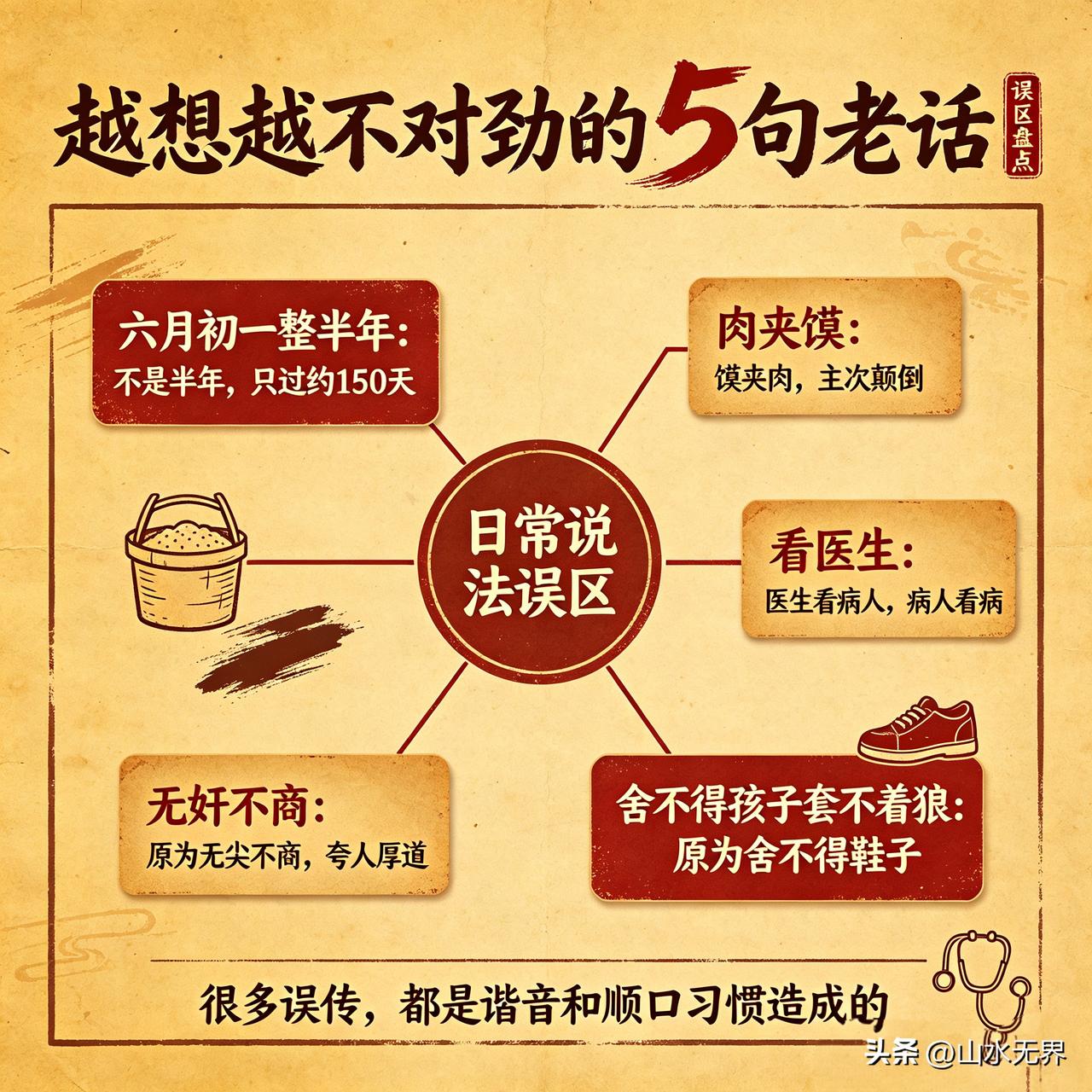 今天是六月初一，老人们常说“六月初一整半年”，这其实是最大的常识误区！平年一年3