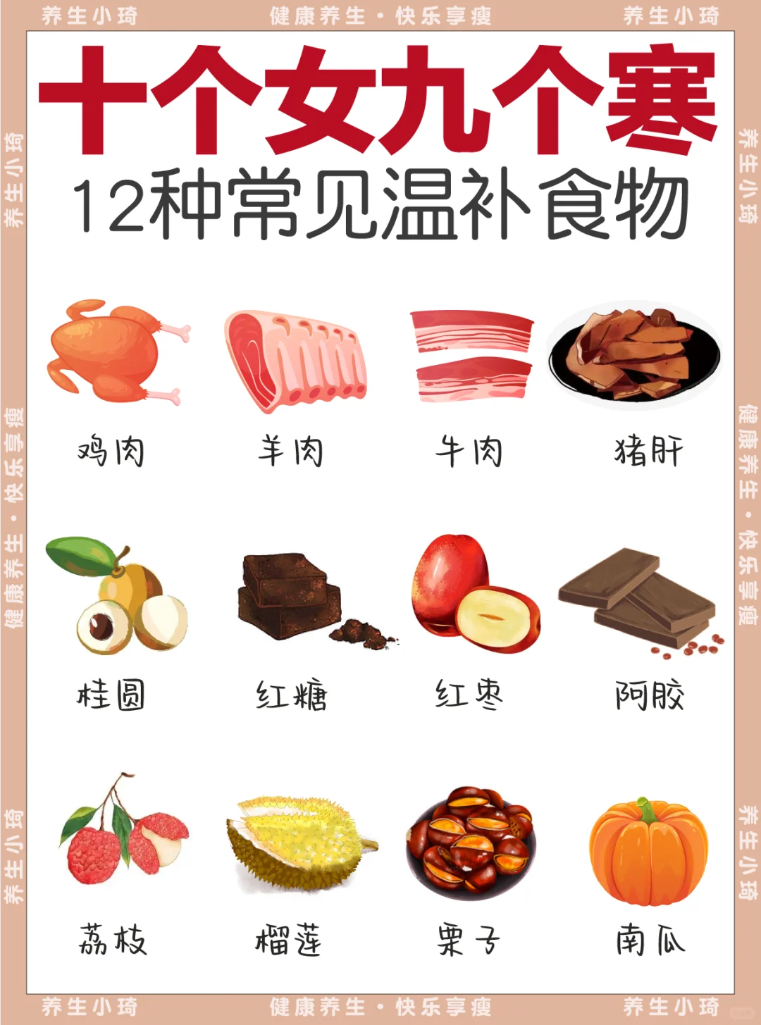 十个女生九个寒｜12种寒寒🥶女的食物