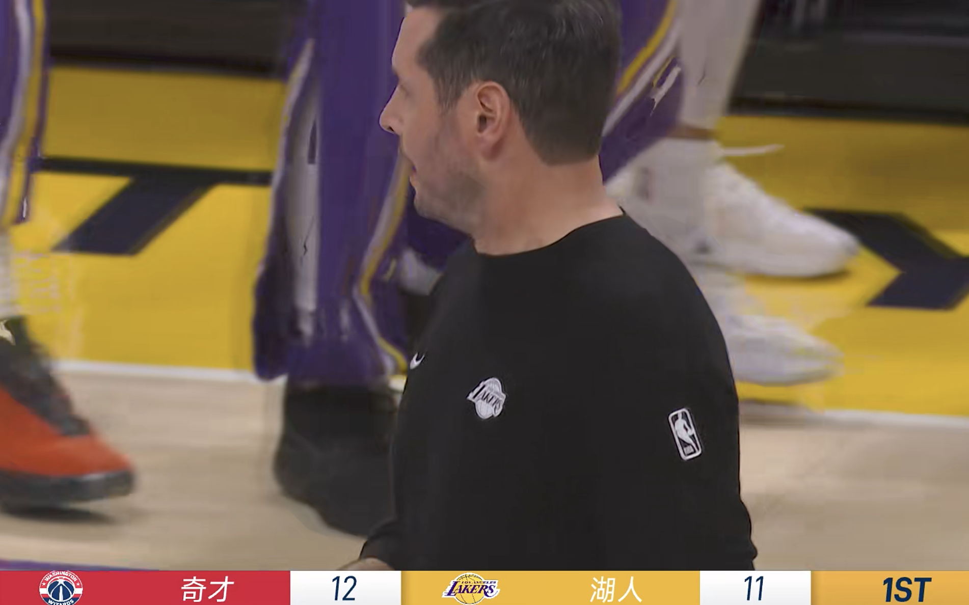 emm奇才反超湖人了 湖人暂停了！！！ 11-12落后奇才vs湖人