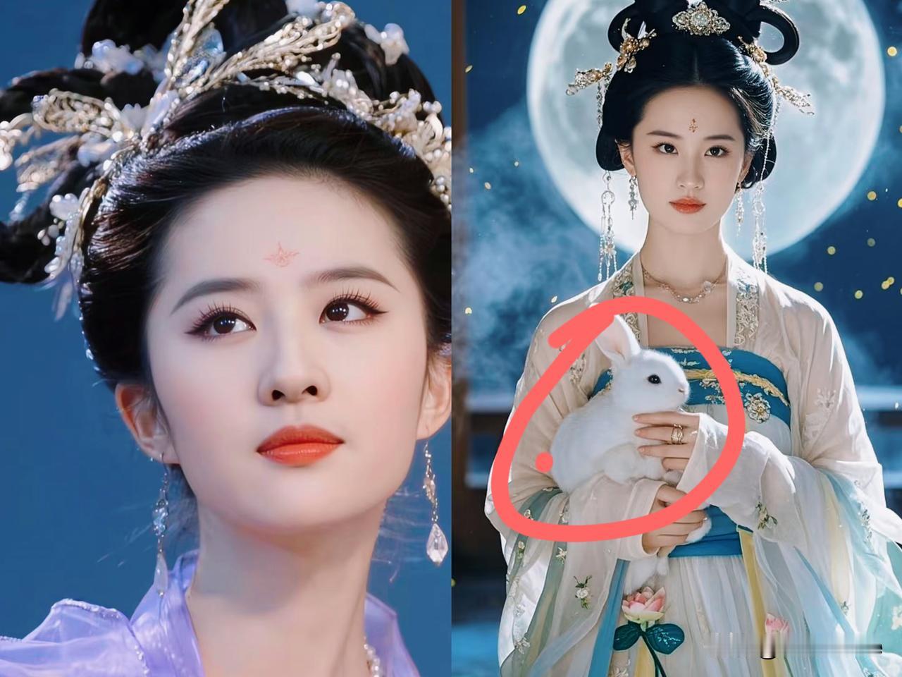 终于明白，
刘亦菲为什么没有什么作品，
查了一下才知道，原来她出道以来的造型真的