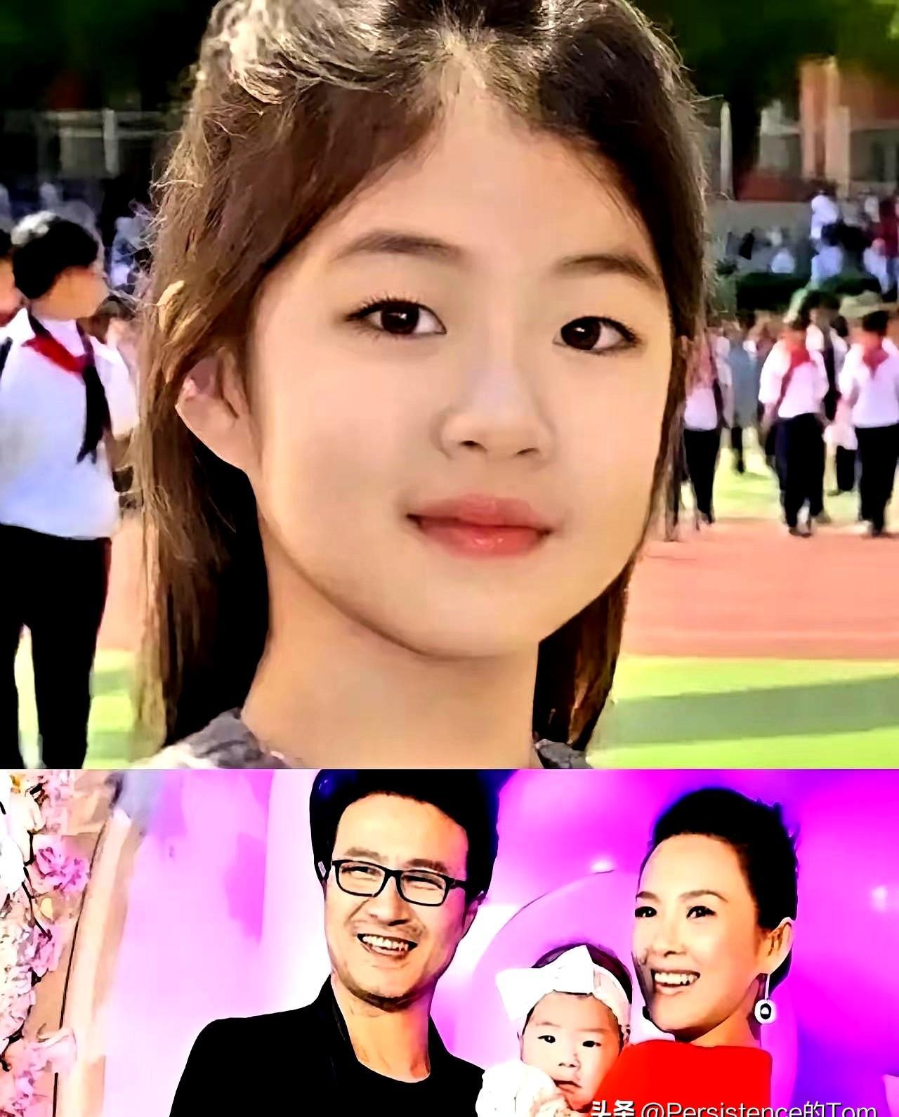 谁能想到，当年都说全随爹的那个小女孩，现在活脱脱成了“小章子怡”。
10岁的醒醒