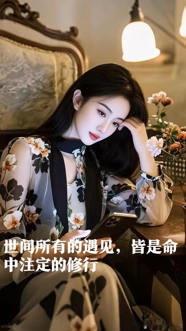 世间所有遇见，皆是命中注定的修行
 
很喜欢一句话：所有的遇见，皆是命中注定；能