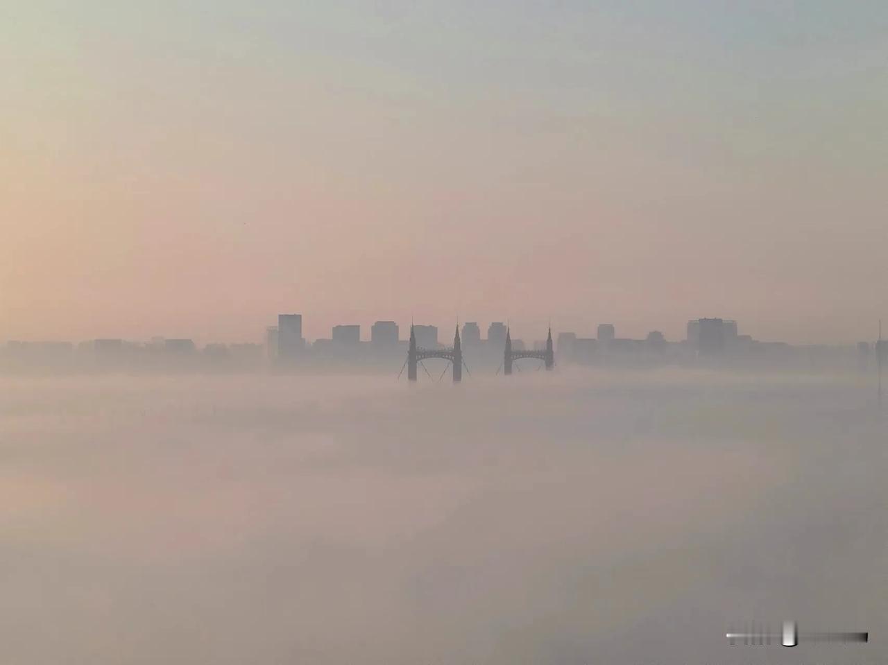 早安，哈尔滨！

一早上的风景，仿若人间仙境！

浓妆淡抹总相宜！

 