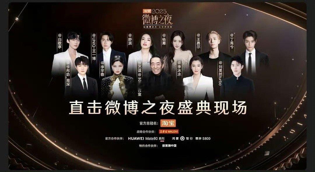 微博之夜预约置顶封面 你第一眼看到了谁 