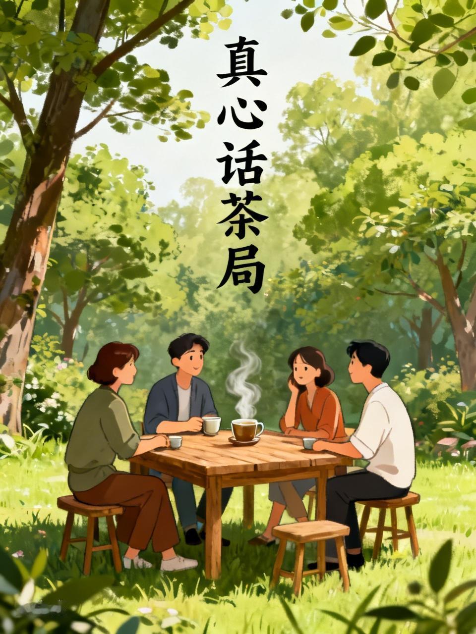 “真心话茶局”这玩意儿，听起来就很有氛围。想象一下，一群人围坐，在茶香袅袅中敞开