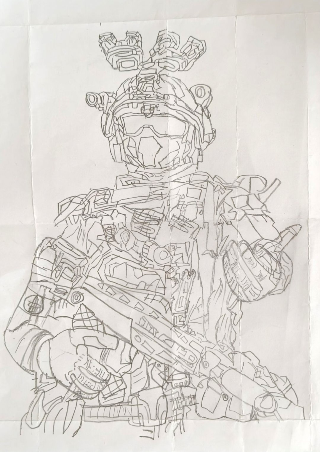 作为三角洲资深玩家，一直都很喜欢威龙，于是就临摹绘画了一下三角洲行动夏日游趣狂欢