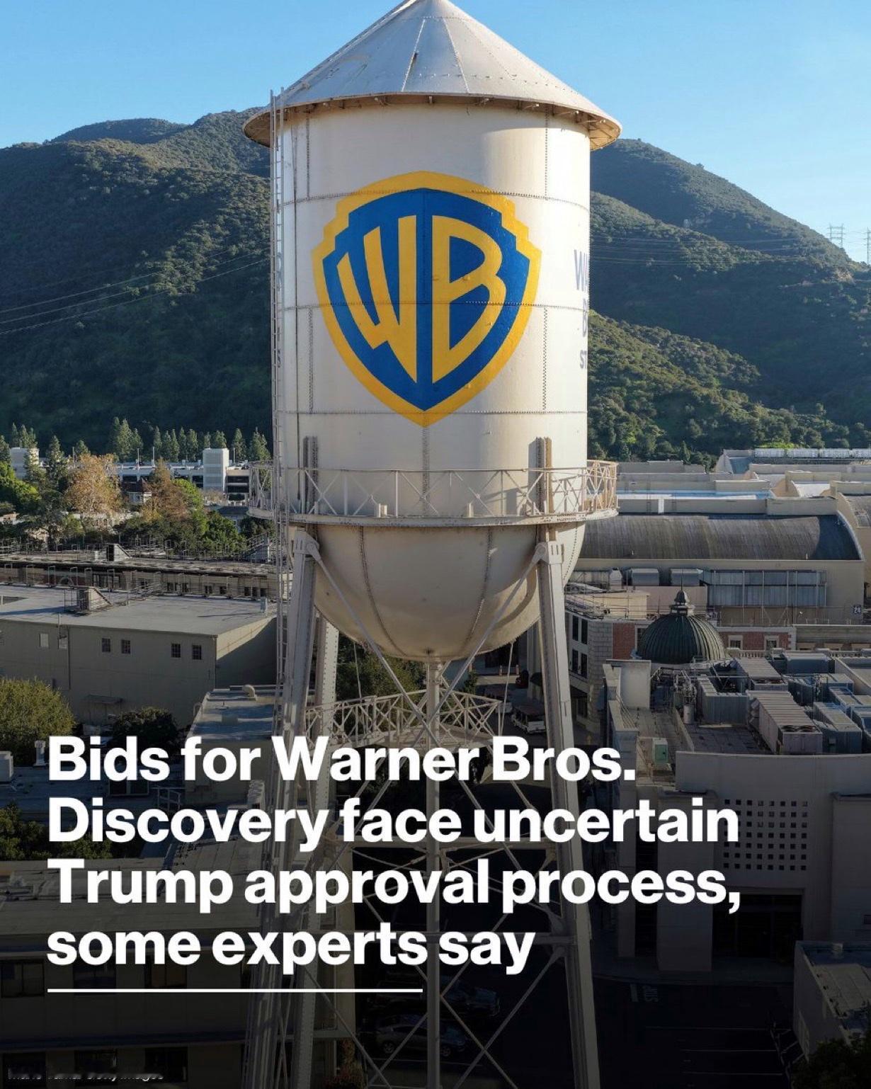反垄断专家表示，任何对华纳兄弟探索频道的收购都可能受到特朗普政府的审查，特朗普政