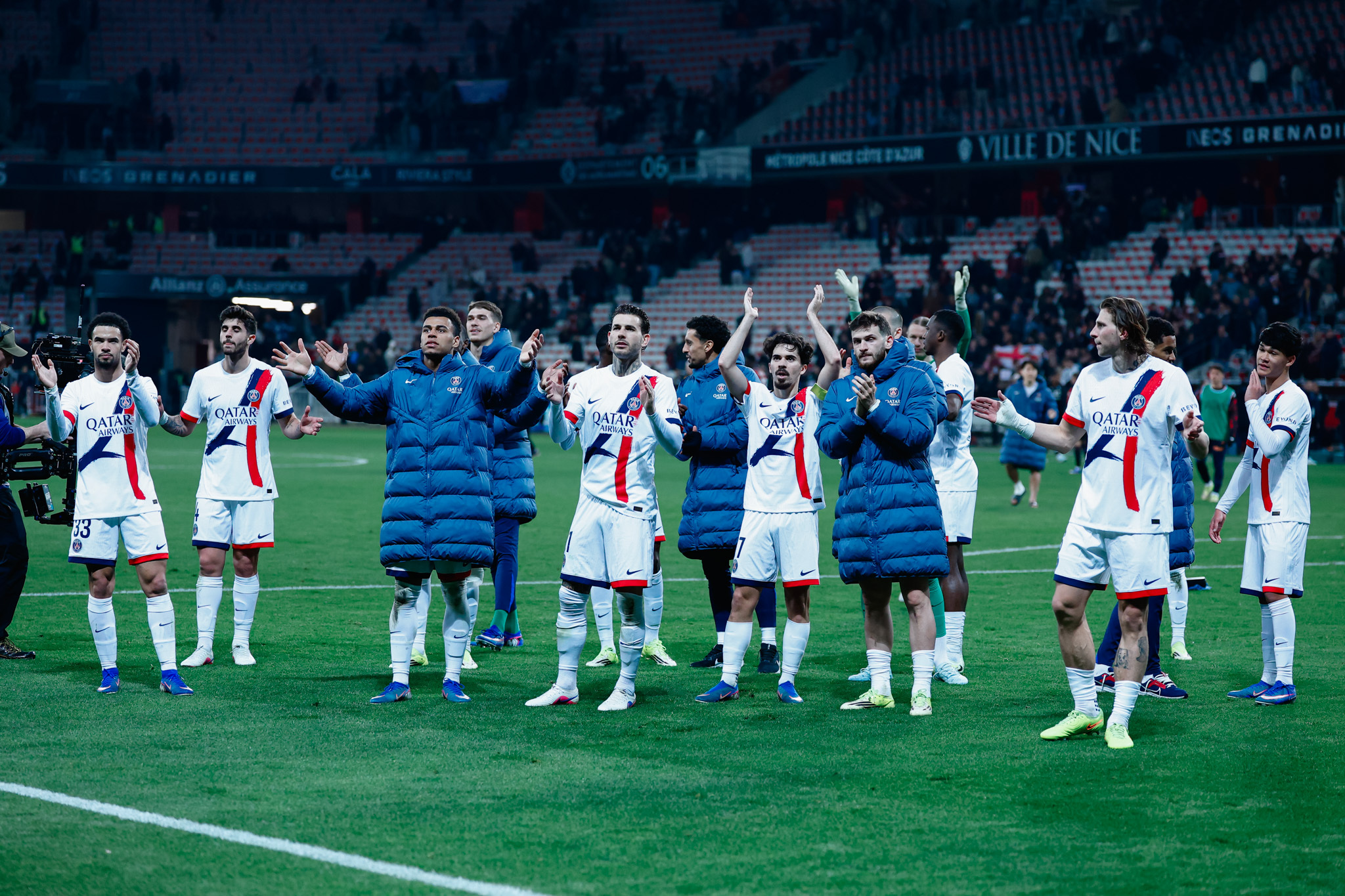 法甲  法国足球甲级联赛第27轮，尼斯主场迎战巴黎圣日耳曼。上半场努诺-门德斯罚