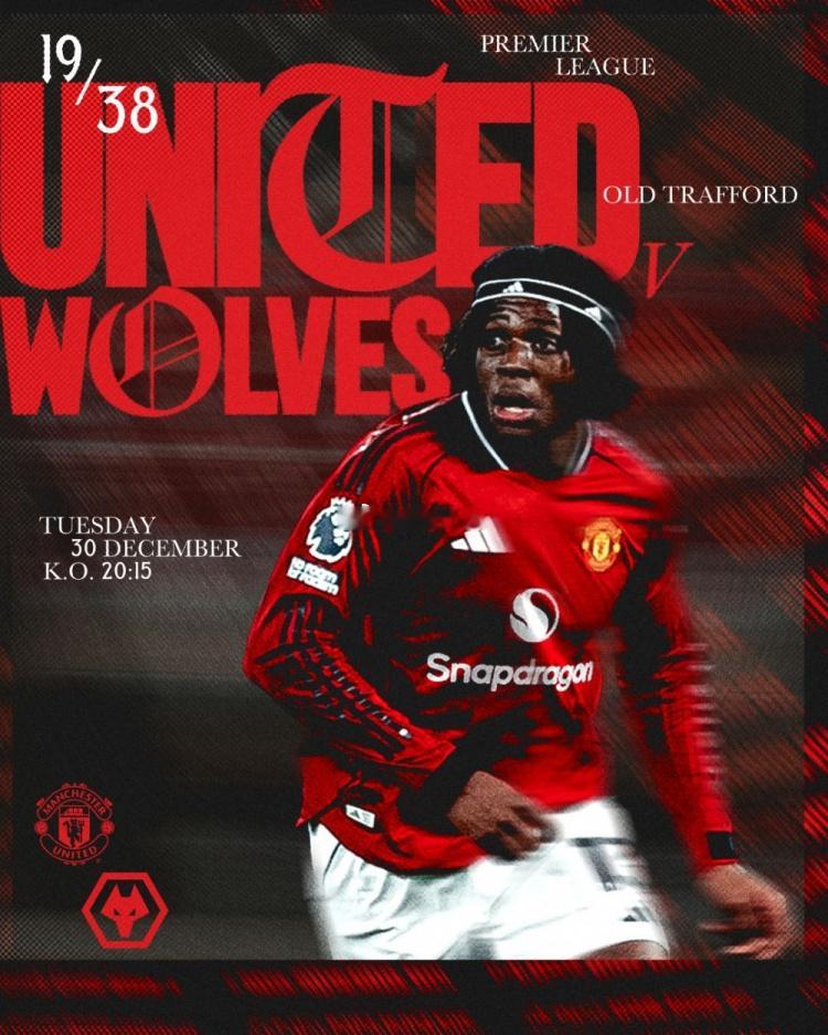 曼联发布本轮迎战狼队海报：让我们以一场胜利为今年画上圆满句号北京时间今晚凌晨4点