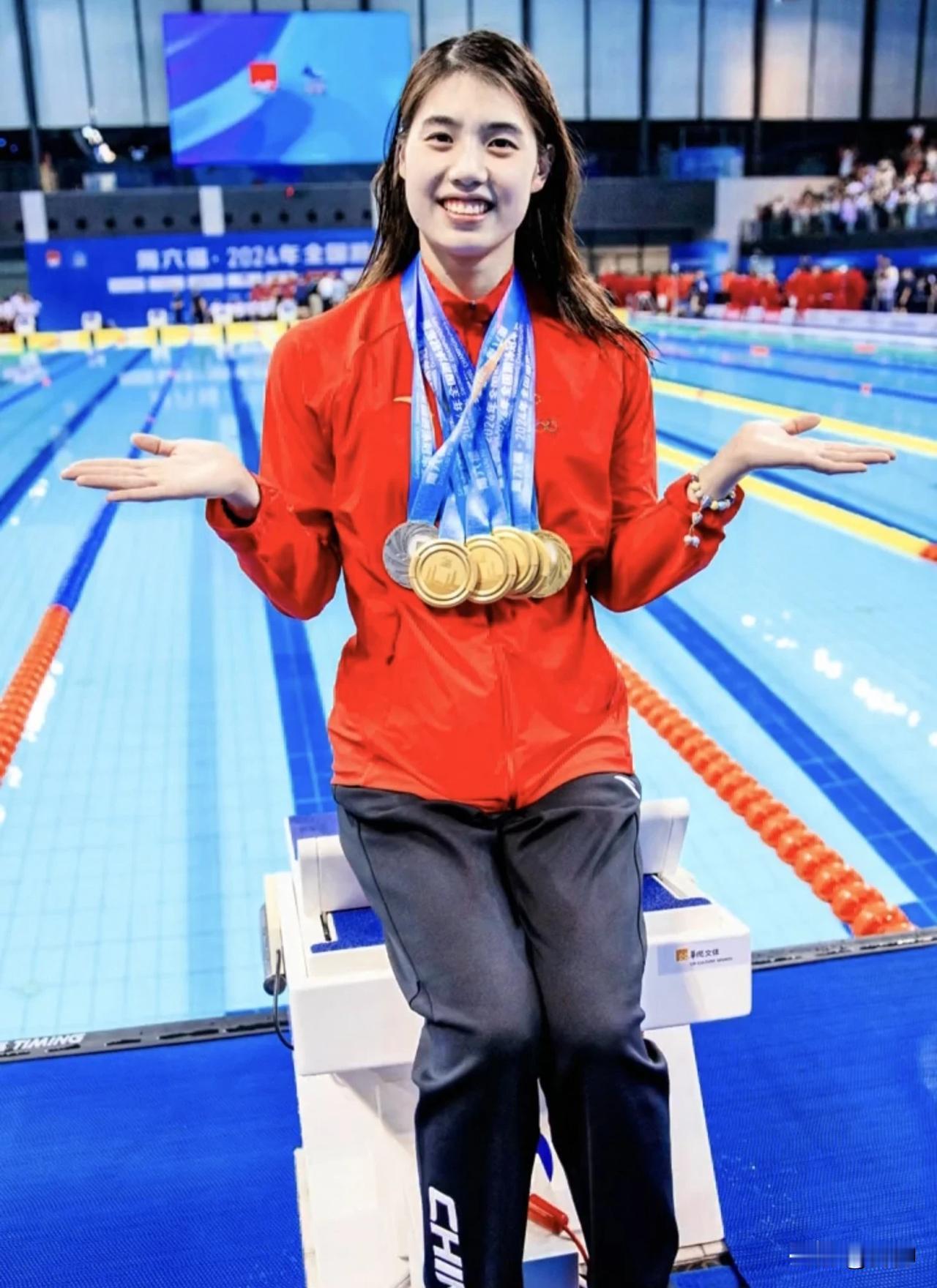 5金1银，恭喜张雨霏