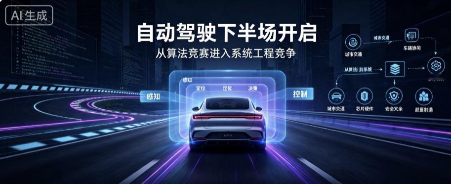 自动驾驶下半场开启：从“算法竞赛”进入“系统工程竞争”
自动驾驶新国标发布，中科