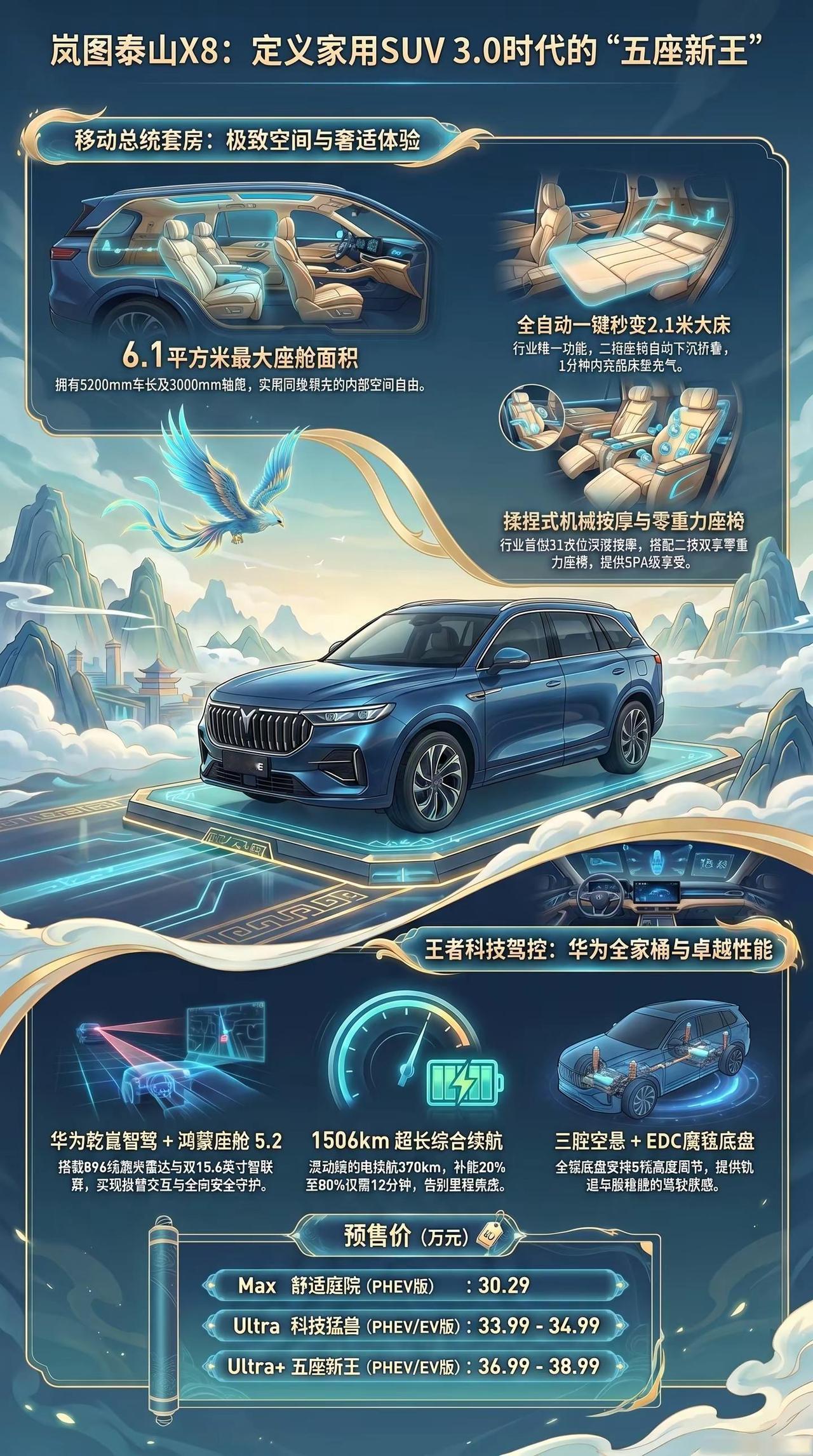 一图看新车 岚图泰山X8 五座新王。一图看新车 岚图泰山X8 五座新王  30.