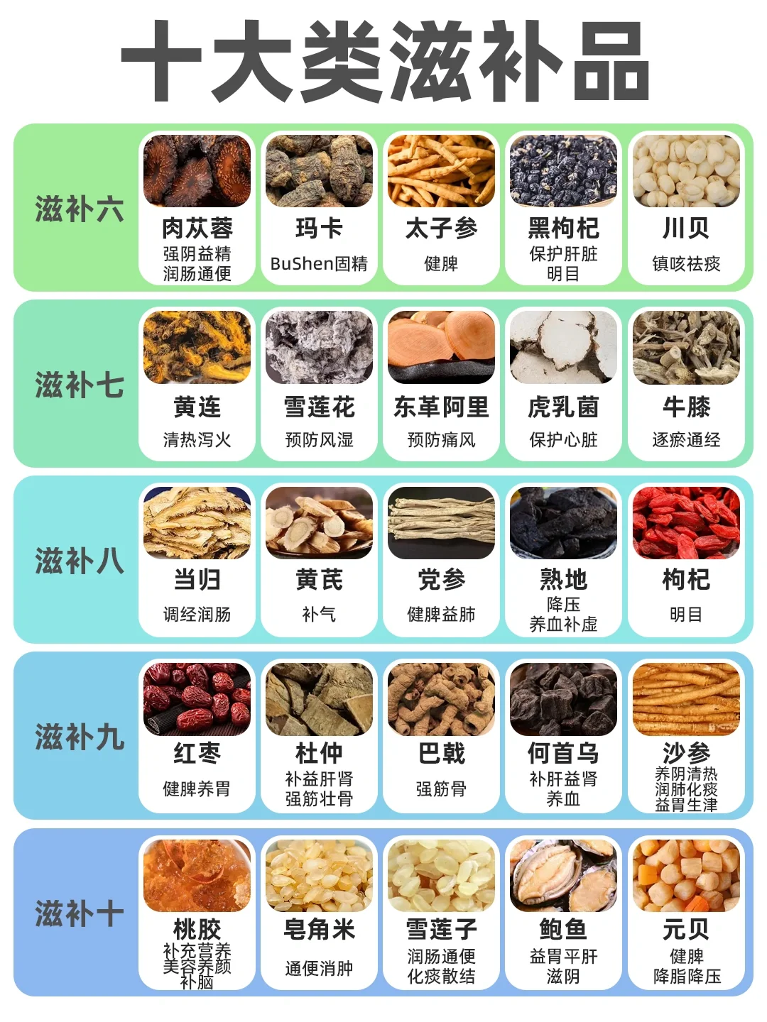 养生圈的十大补品｜提高免疫力&智商税？