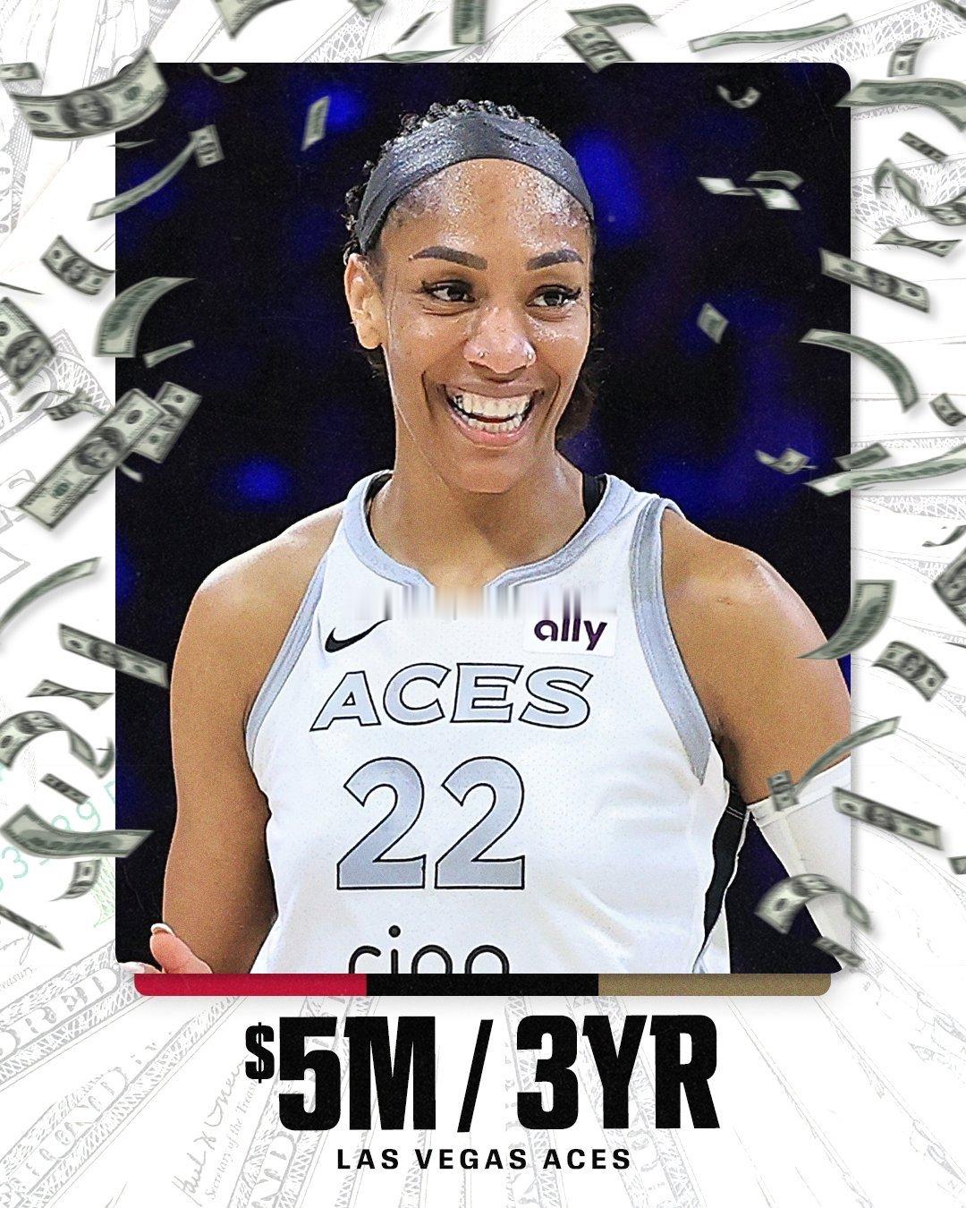 WNBA 的 GOAT 终于拿到了 NFL 顶级 RB 该拿的合同 