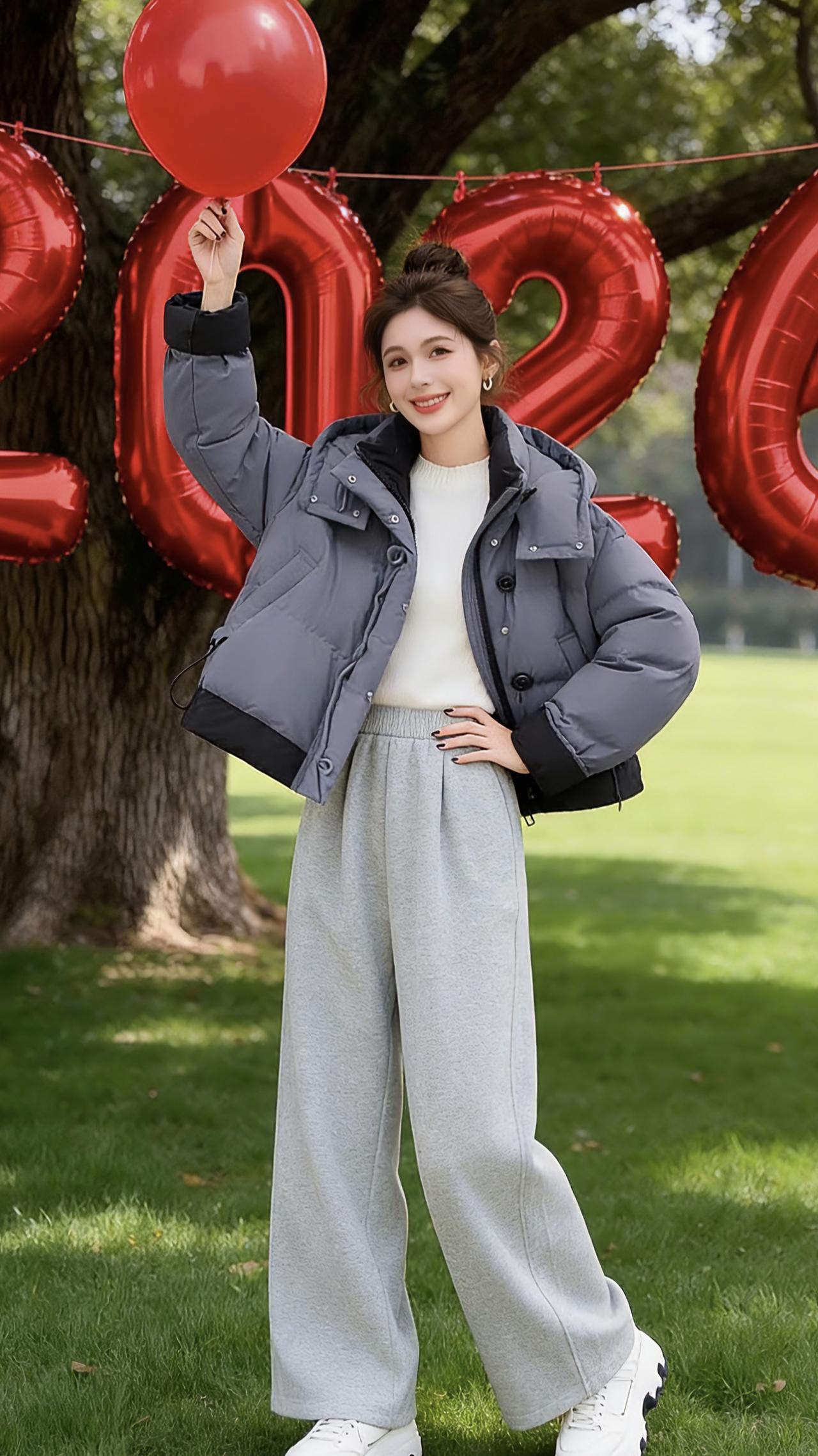 保暖又好看 百搭洋气棉服外套女装穿搭 穿搭不重样