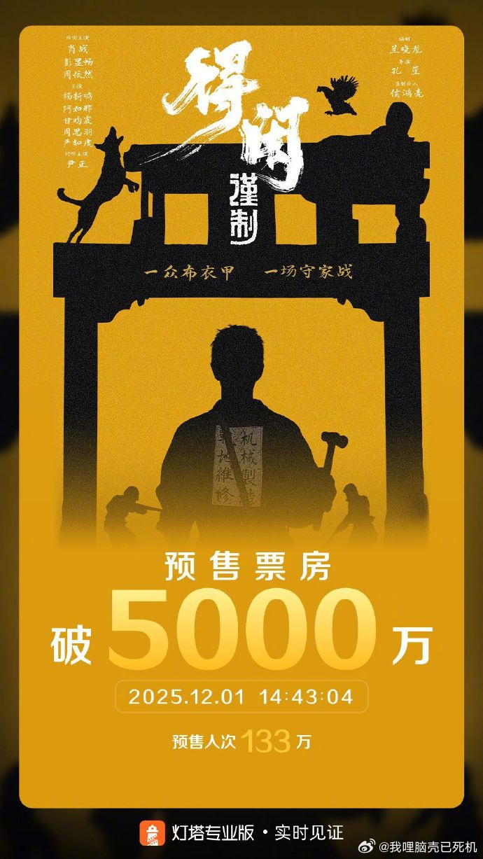 电影得闲谨制预售破5000万肖战得闲谨制预售票房破5000万了 肖战得闲谨制预售