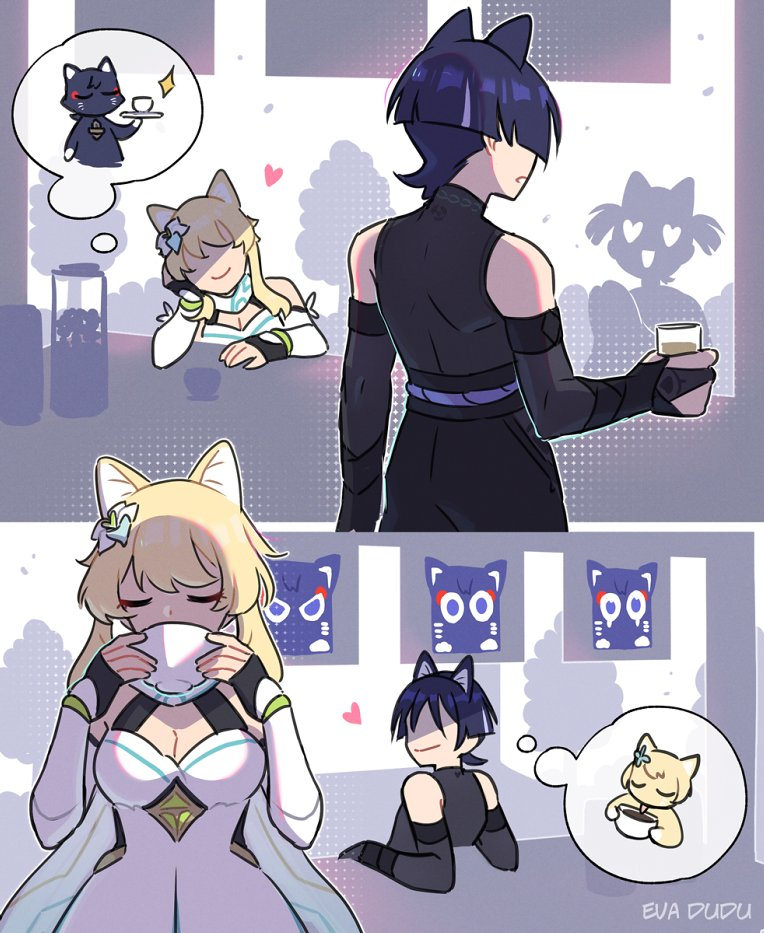 原神5.5版本 X: Eva_Dudu[流浪者] 散荧 猫猫咖 ​​​