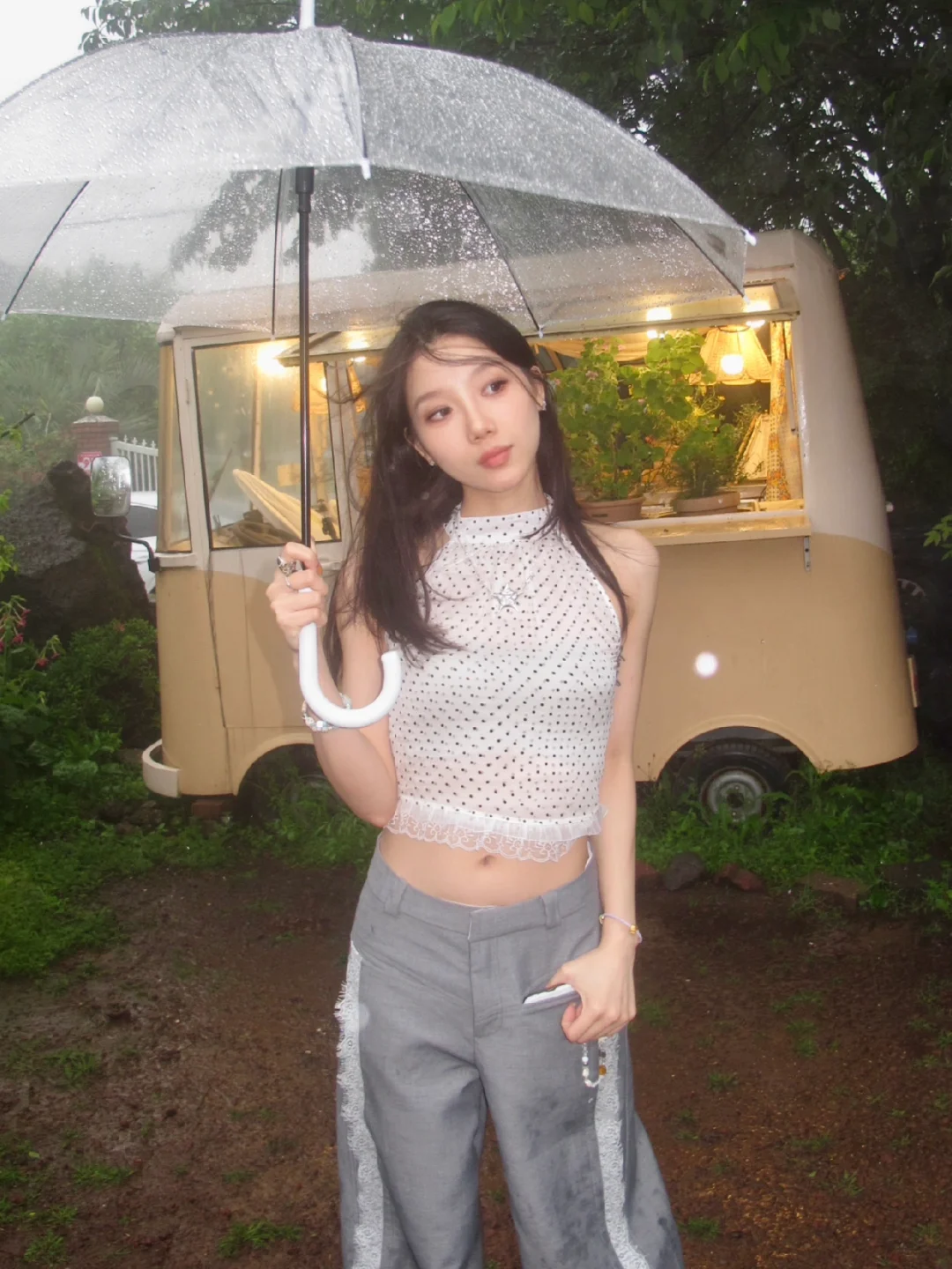 雨天 在橘子咖啡厅🍊☕️