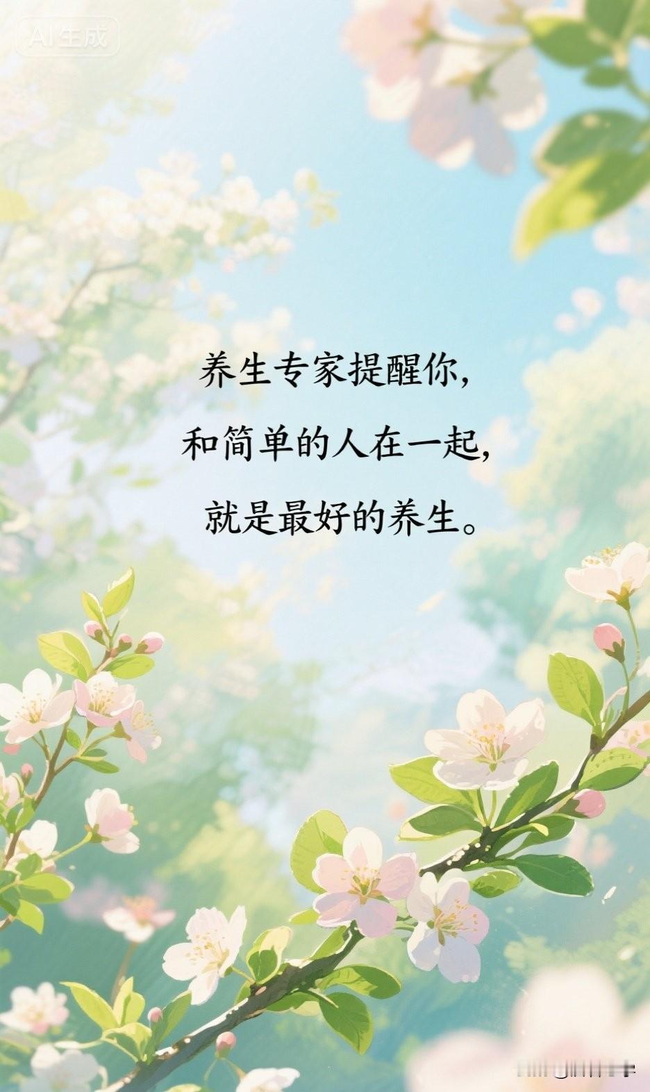 养生专家提醒你，和简单的人在一起，就是最好的养生。

你有没有发现，和有些人待在