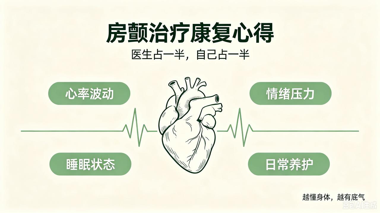 房颤治疗康复心得：越懂身体，越有底气
 
走过房颤治疗、康复这条路，再和众多病友