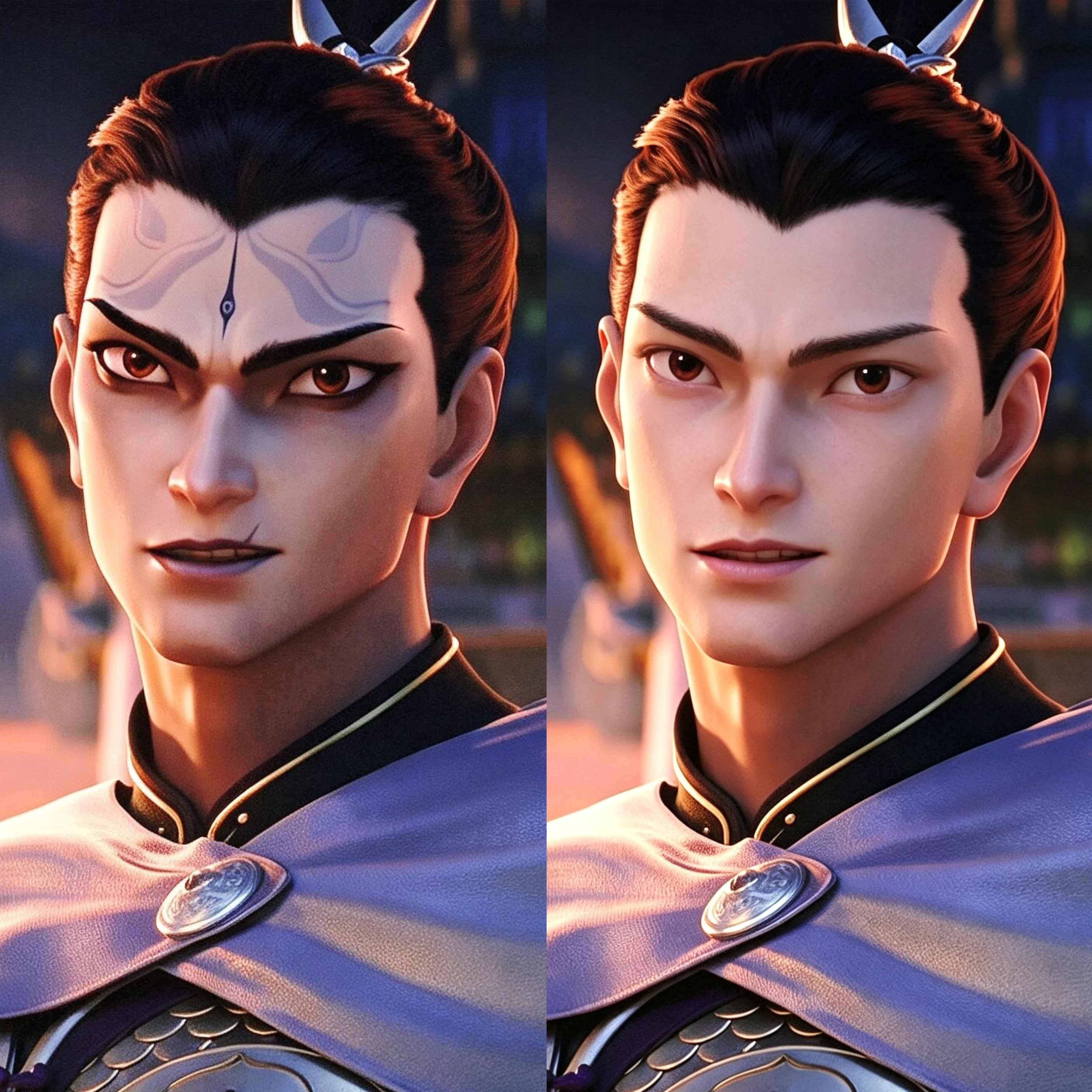 杨戬卸妆，钟离权刮掉胡子，都非常具有美颜作用 杨戬卸妆