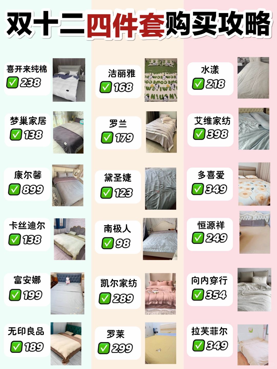 别划走！快来看看2023纯棉四件套推荐