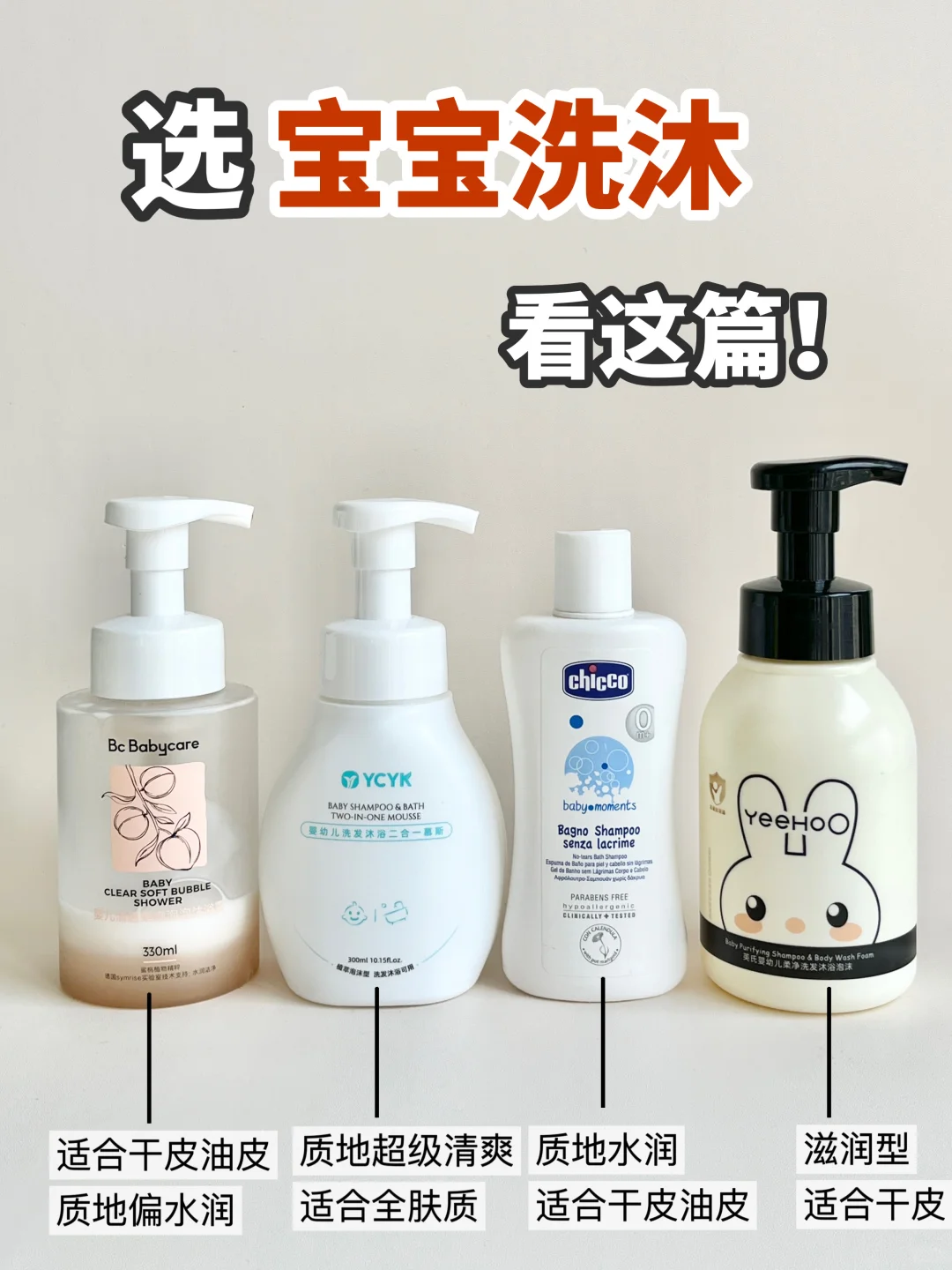 不要盲目跟风，选宝宝洗沐看这篇❗️