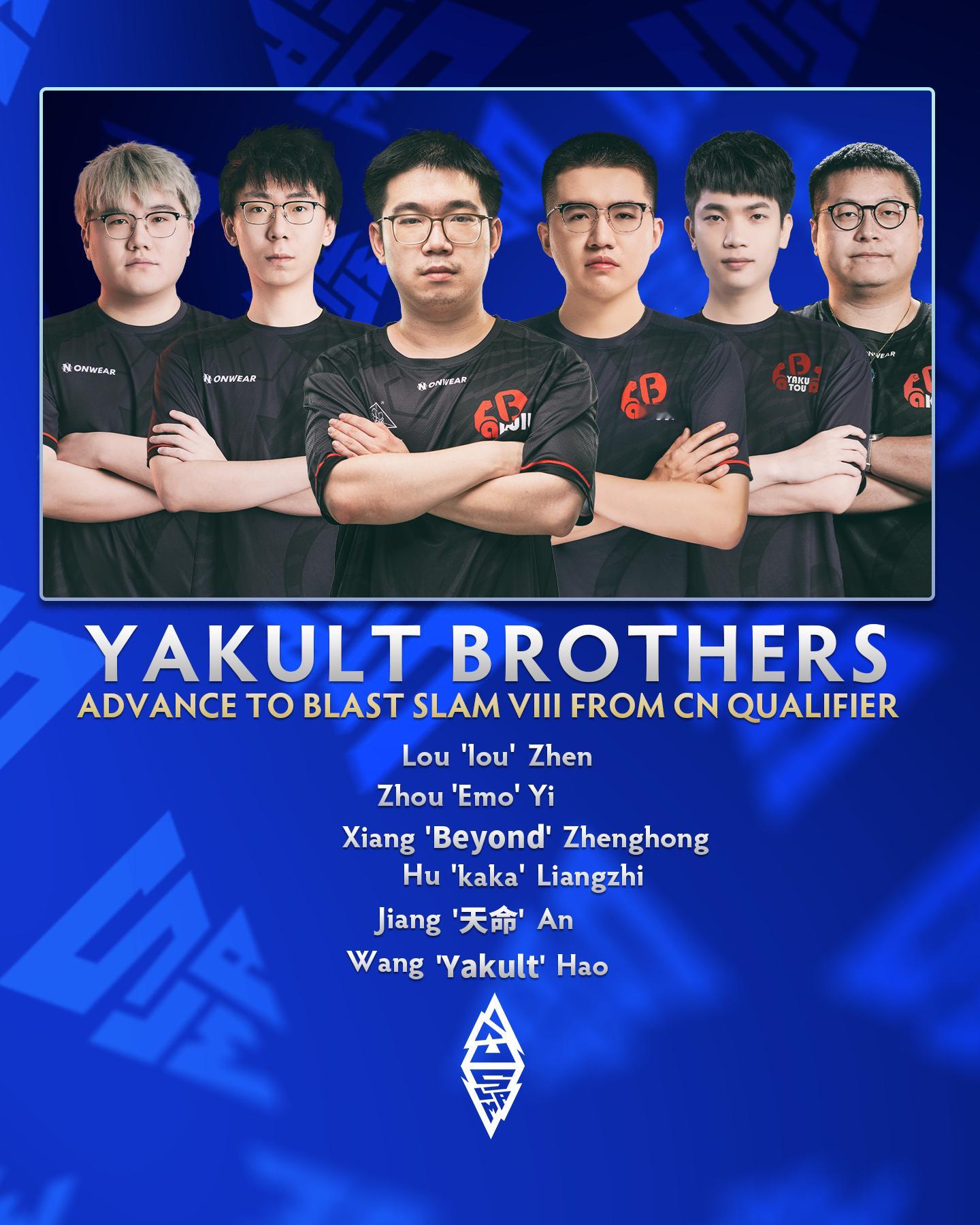 【Yakult Brothers战队人员调整公告及参赛信息】经过双方友好协商沟通