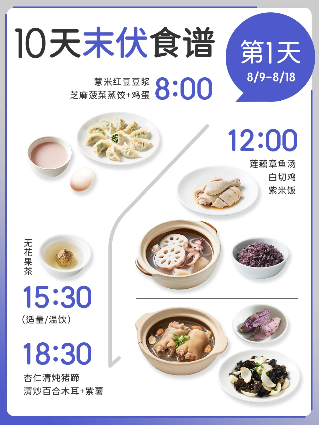 末伏｜给身体“补补阴”🚰🔟日【滋阴清燥】食谱