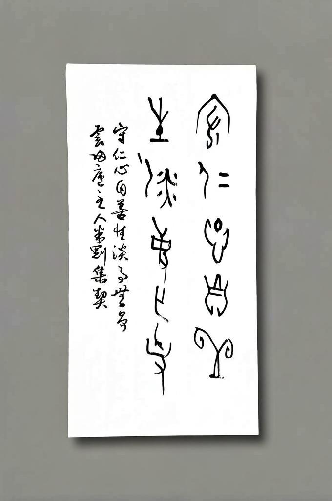 米刚甲骨文作品