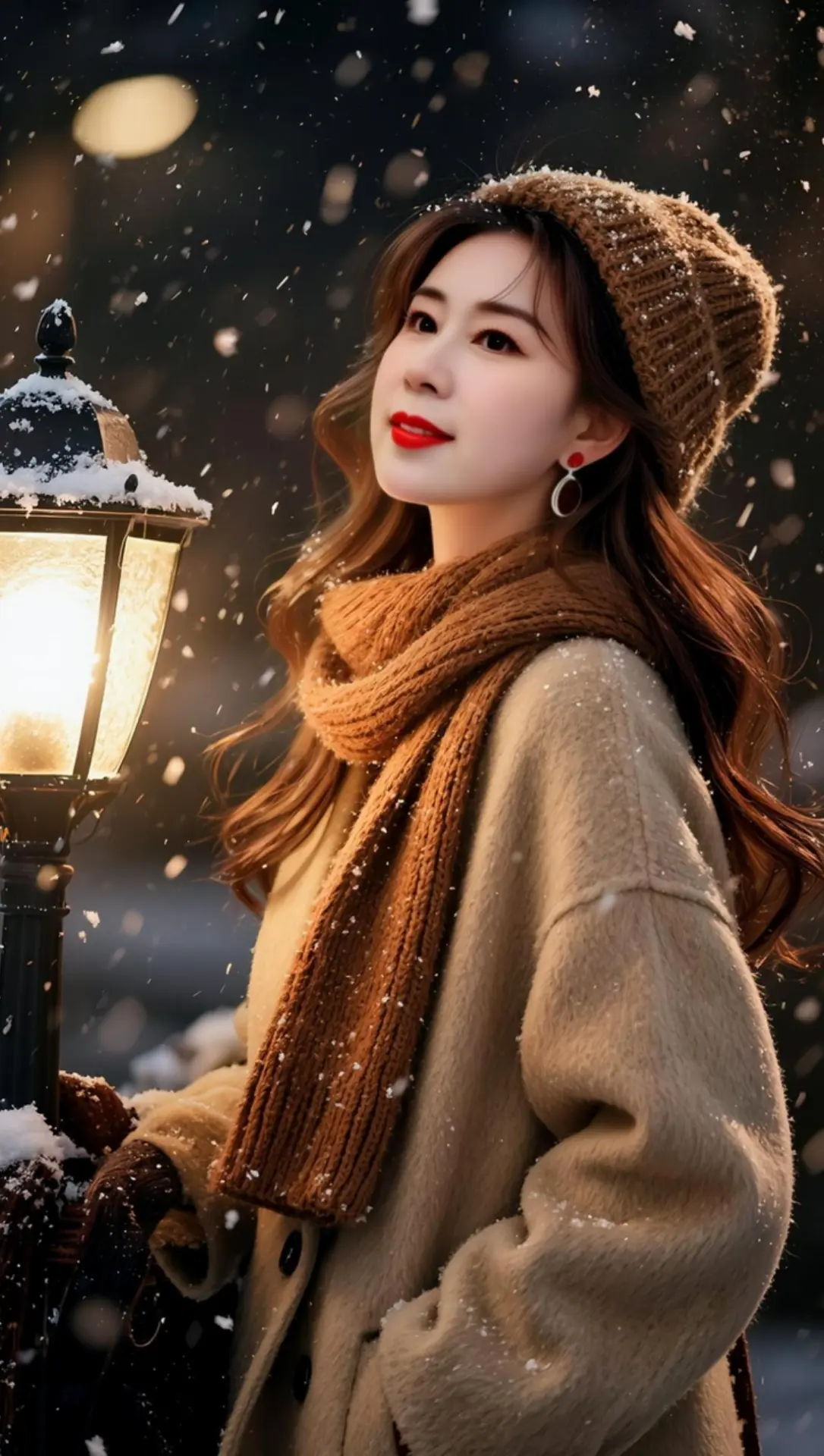 AI冬日甜美写真 ai创作