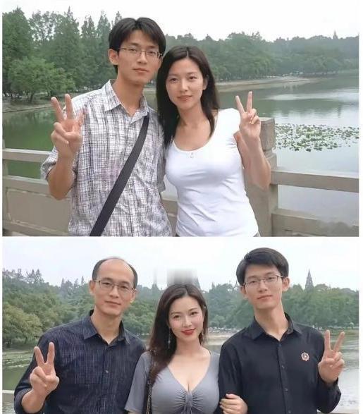 男人花期真短，儿子长大了，女人依然貌美如花，而男人已经成了秃顶大叔！[大笑]