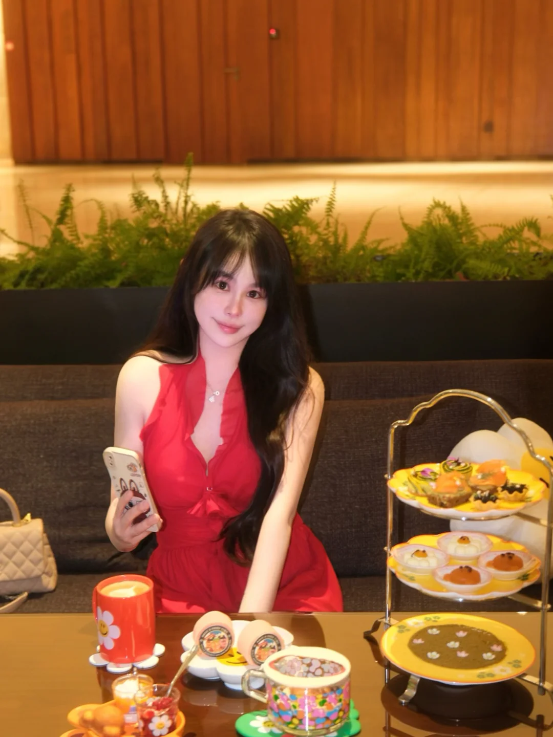 望京这家大堂酒廊太好待了 下午茶直接封神