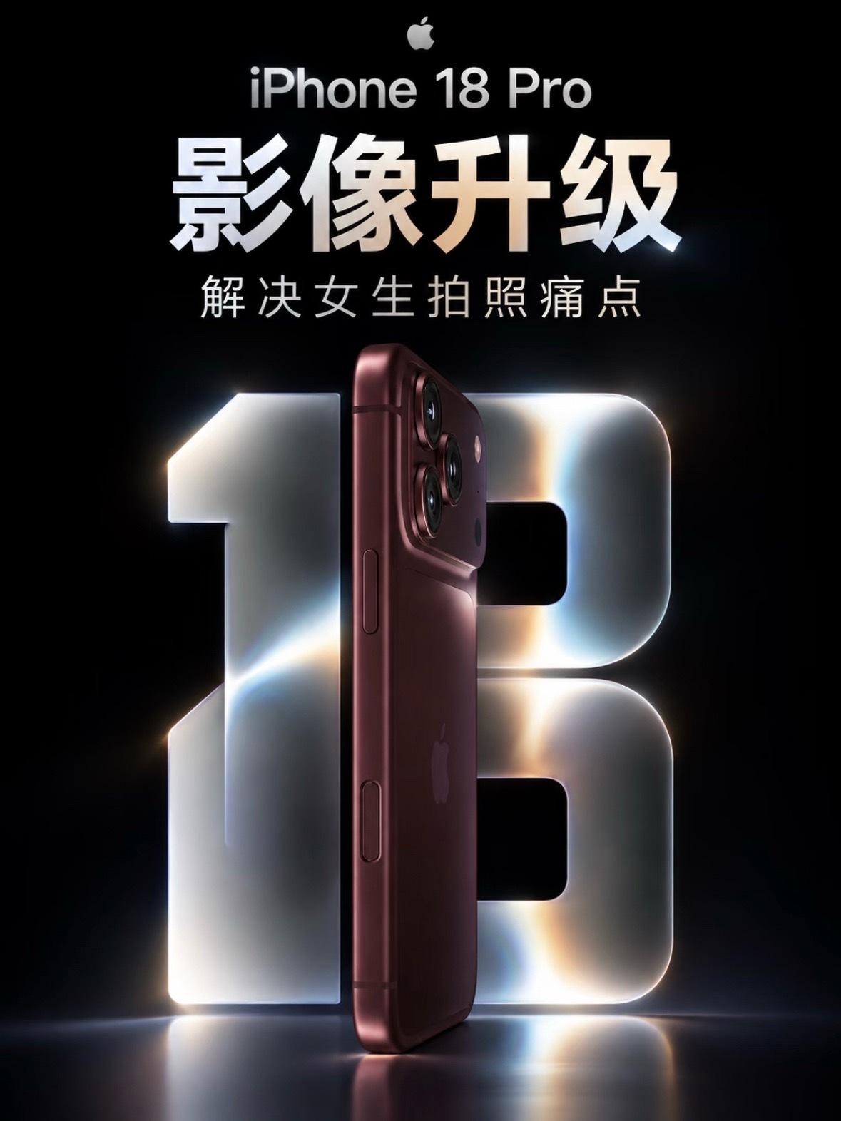 iPhone 18 Pro相机最大的变化，是主摄终于支持物理可变光圈了。4800