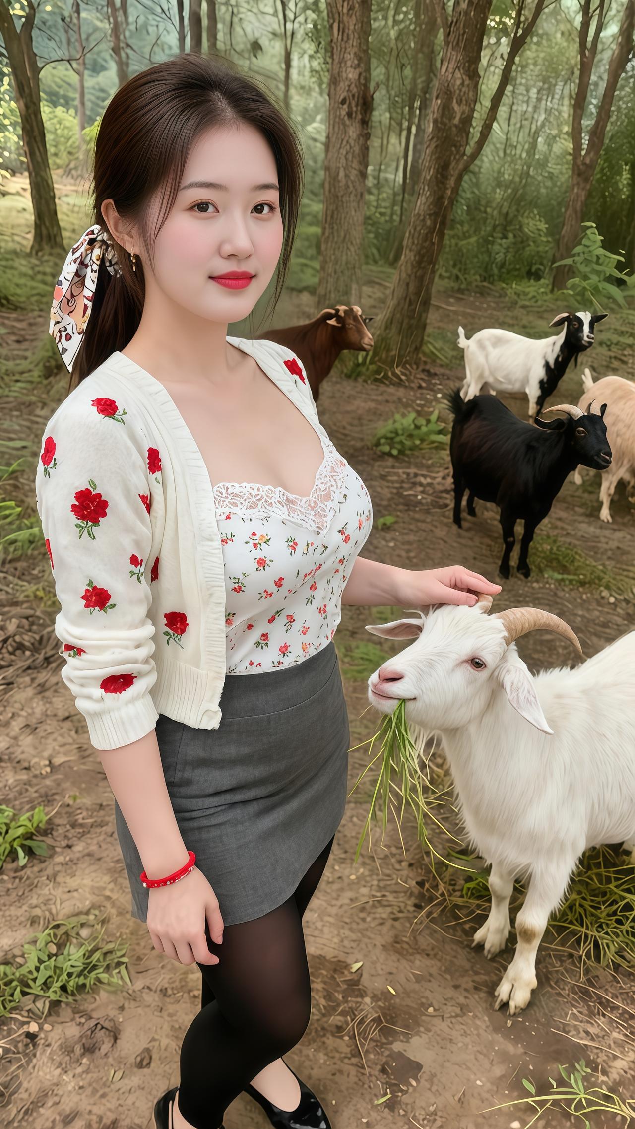 我的乡村生活 清纯甜美 山里姑娘喂养