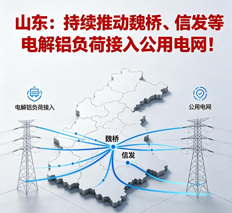 山东：持续推动魏桥、信发等电解铝负荷接入公用电网!

4月1日，山东省能源局发布