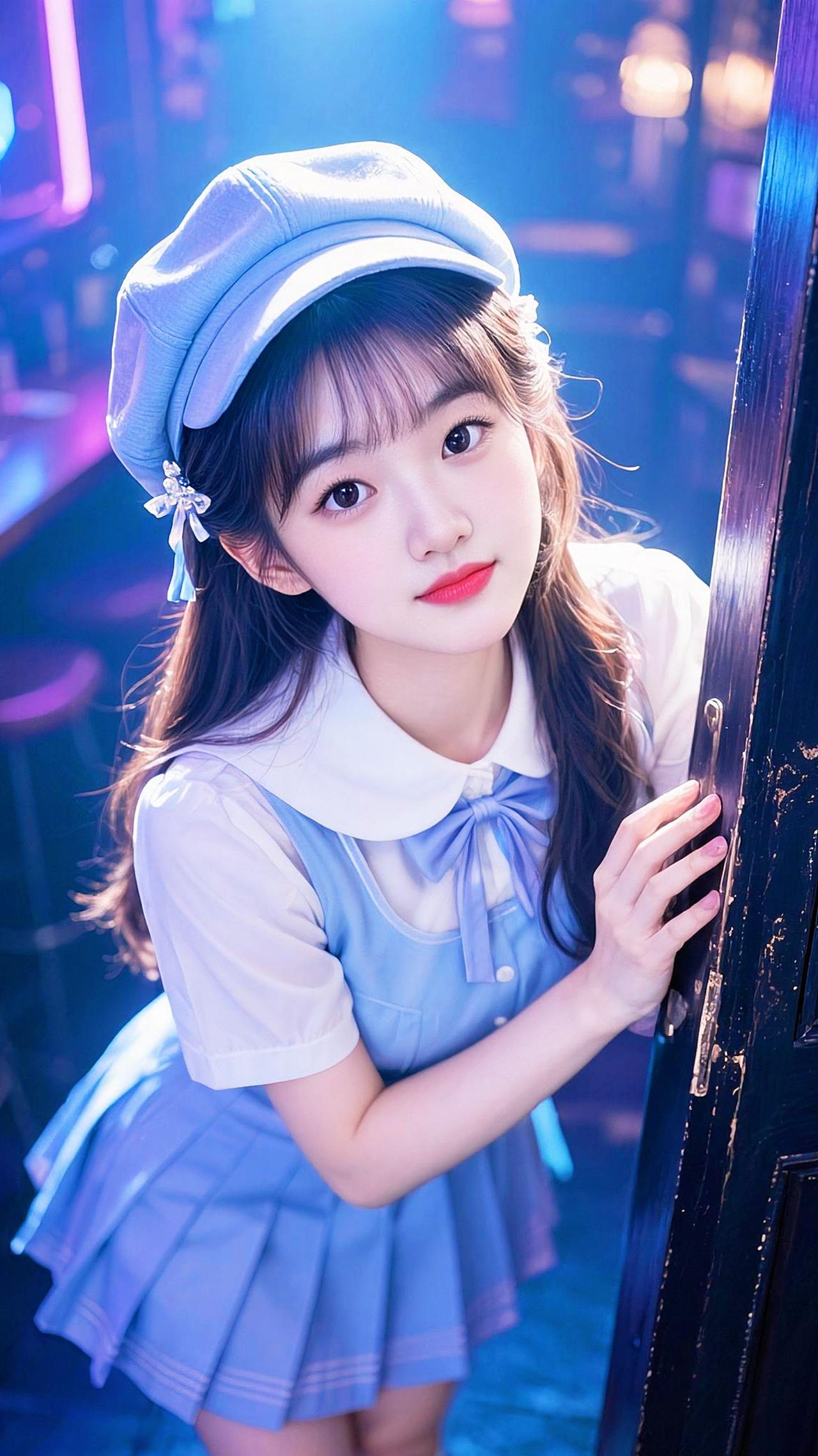 AI酒吧甜妹胶片写真组 抖音ai创作全新升级 软萌可爱风穿搭 清纯甜美 甜妹