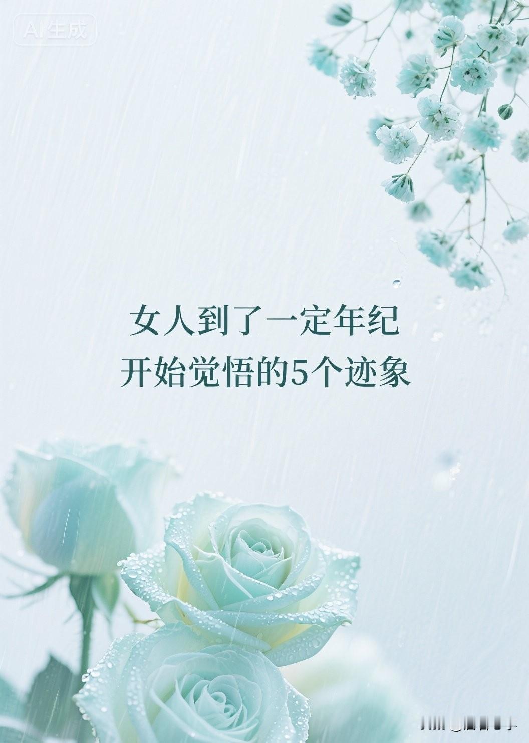 女人到了一定年纪，开始觉悟的5个迹象

你有没有发现，身边有些女人，过了某个年龄