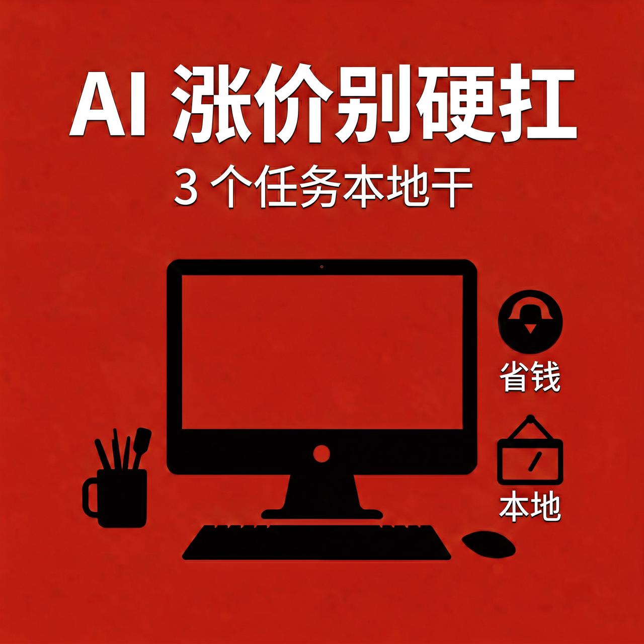 AI 涨价别硬扛：这 3 个日常任务，本地或免费就能干

AI 工具一个接一个涨