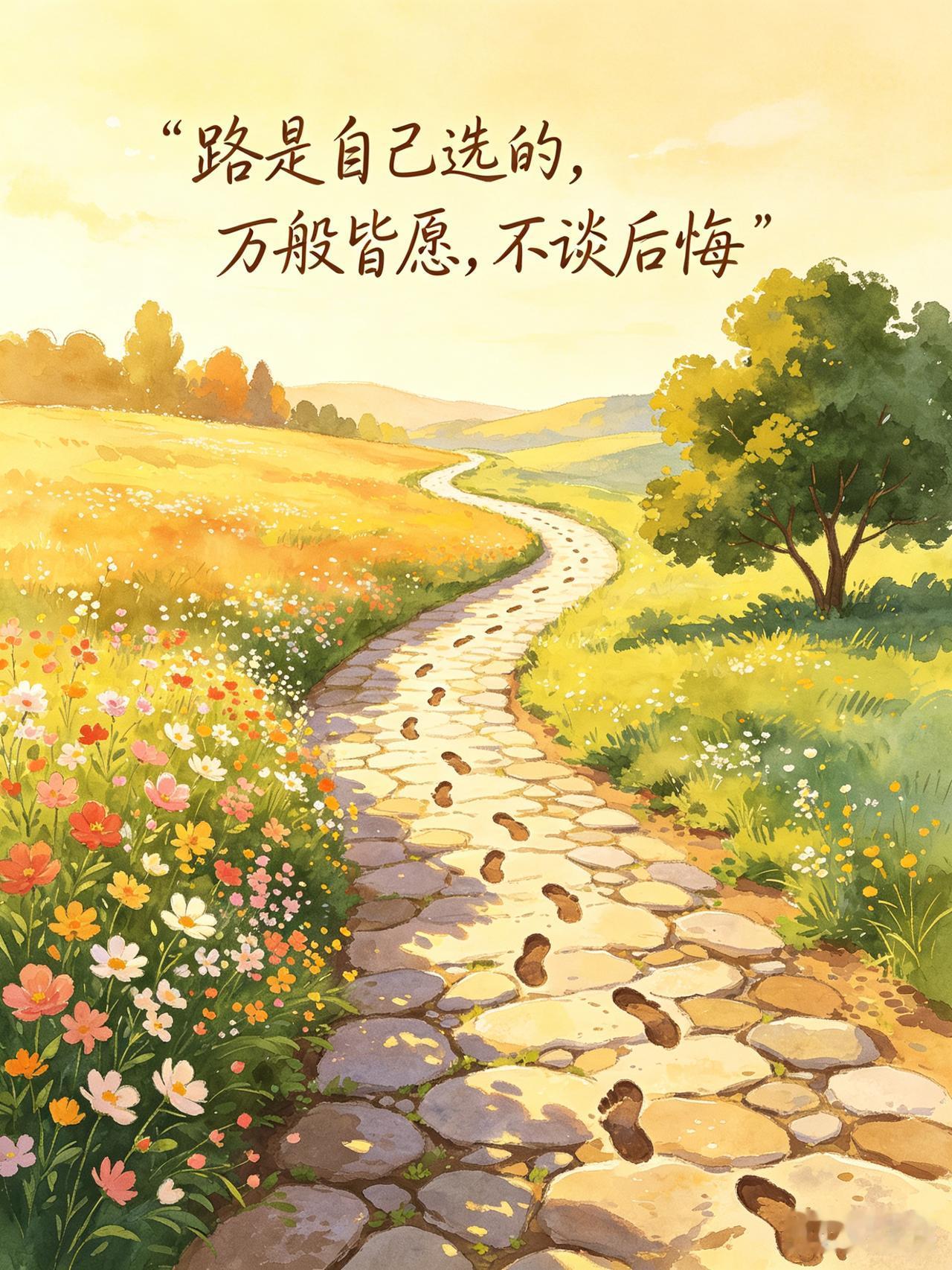 自己选的路，可不可以后悔自己选的路，纵有风雨，亦不回头