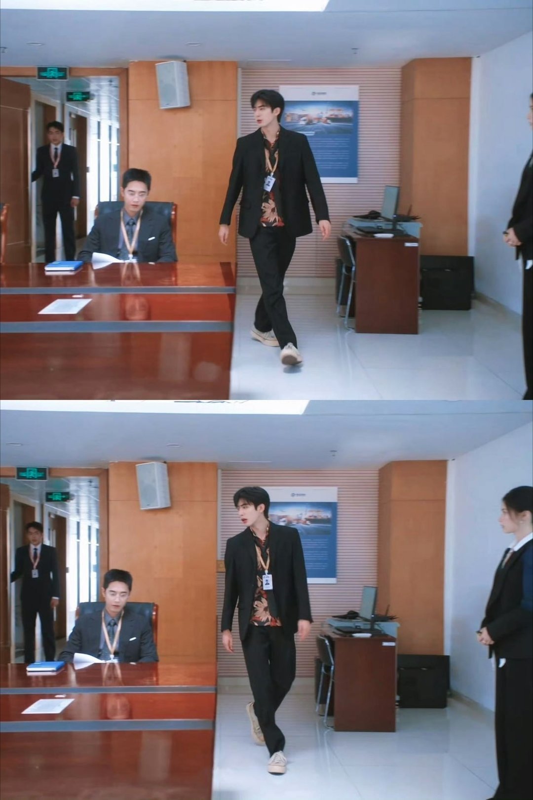 宋威龙下次我们就演这么坏的 宋威龙的花衬衫造型真的太有攻击性了，不是那种张扬的坏