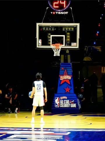 内娱唯一三战NBA全明星的男人 王鹤棣用实力证明，跨界并不是难事，今年期待他在N