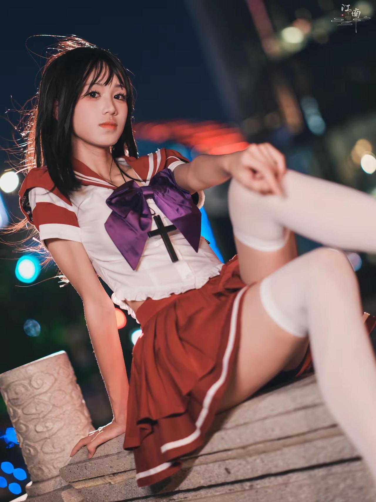 夜景人像 | 火野丽。Gfx100s2加gf801.7氛围感拍照 cos 火野丽