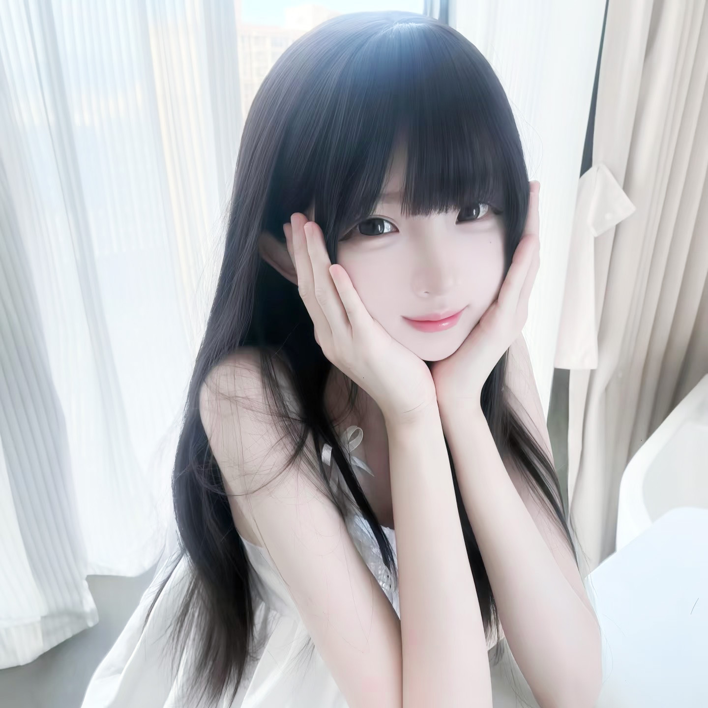 𝐒𝐇𝐀𝐑𝐄白色系女生头像 三人头像𐙚⋆°🦢. 